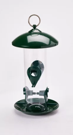 Green 4-Station Bird Feeder -Garden Oasis 810355433 A2 2