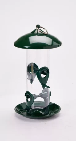 Green 4-Station Bird Feeder -Garden Oasis 810355433 A3 4