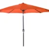9' Orange Steel Market Patio Umbrella -Garden Oasis 810379197