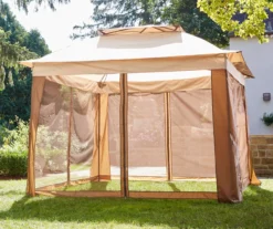 Real Living Pop-Up Canopy With Netting, (11' X 11') -Garden Oasis 810416871 2