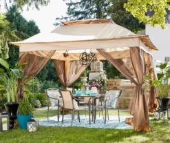 Real Living Pop-Up Canopy With Netting, (11' X 11') -Garden Oasis 810416871 4