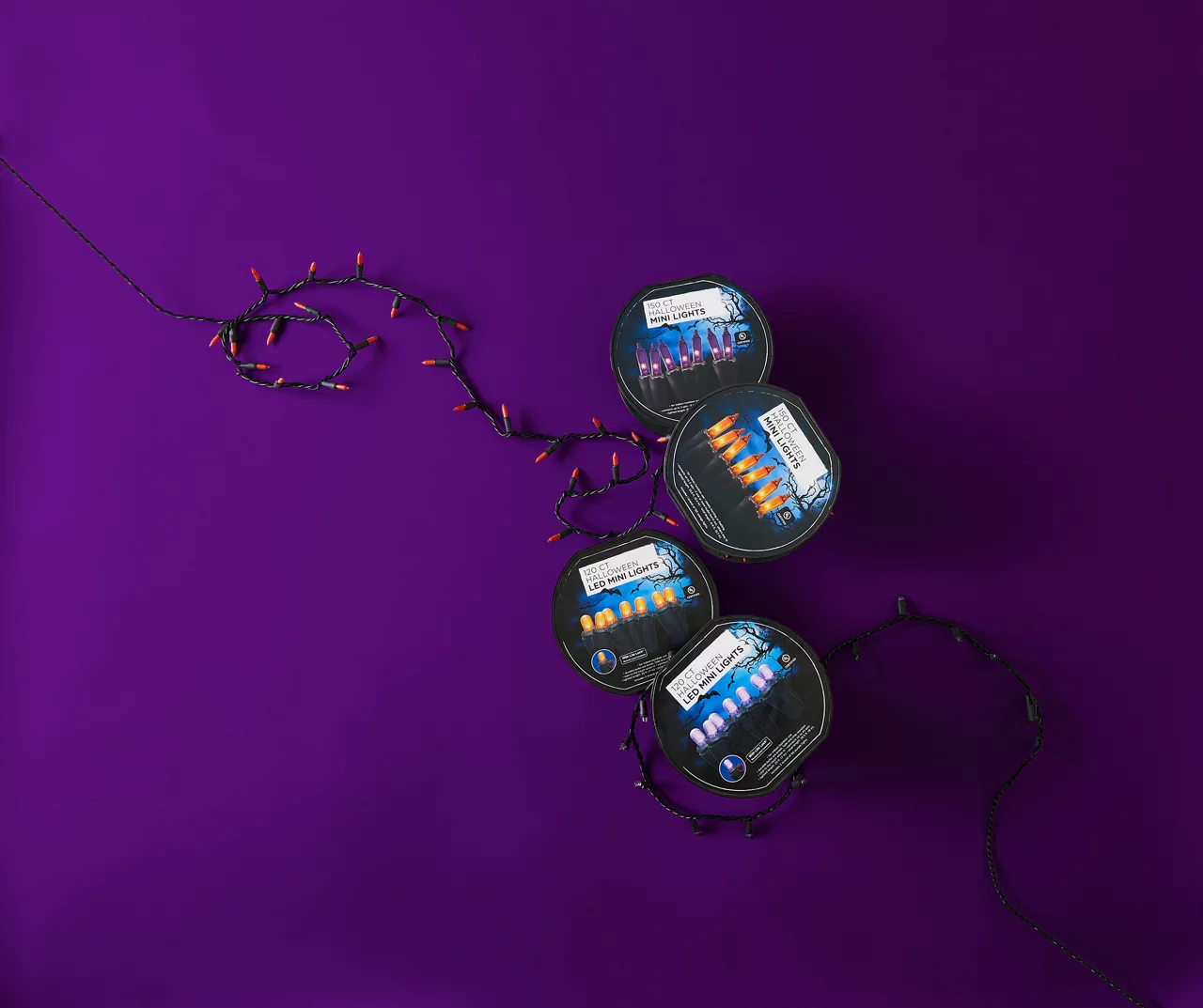 Purple LED Dome Light Set, 120-Lights 4 Purple LED Dome Light Set, 120-Lights - Image 2