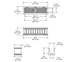 Mayne Inc. Cape Cod 3' Window Box -Garden Oasis 810440369 4