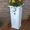 Mayne Inc. Nantucket Tall Planter -Garden Oasis 810440440 1