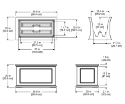 Mayne Inc. Fairfield Rectangle Planter -Garden Oasis 810440457 5