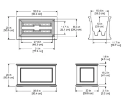 Mayne Inc. Fairfield Rectangle Planter -Garden Oasis 810440459 5
