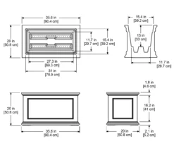 Mayne Inc. Fairfield Rectangle Planter -Garden Oasis 810440460 5