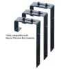 Black Adjustable Deck Rail Brackets, 3-Pack -Garden Oasis 810440487 1