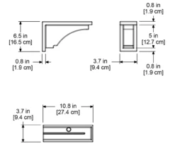 Fairfield Espresso Decorative Brackets 2-Pack -Garden Oasis 810440512 2
