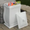Mansfield White Storage Bin -Garden Oasis 810440532 1