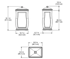Mansfield White Storage Bin -Garden Oasis 810440532 4