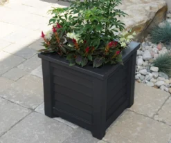 Mayne Inc. Lakeland 16" Square Planter -Garden Oasis 810440543 1