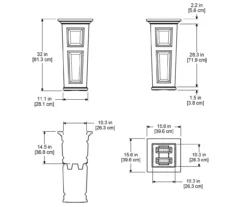 Mayne Inc. Nantucket Tall Planter -Garden Oasis 810440570 6