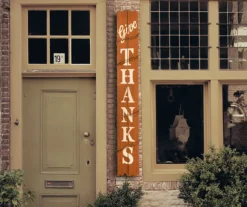 "Give Thanks" Wood Panel Porch Leaner Sign -Garden Oasis 810454711 6