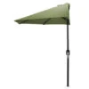 Olive Half-Round Market Patio Umbrella