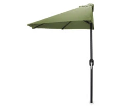 Jordan Manufacturing Half-Round Market Patio Umbrella -Garden Oasis 810467270