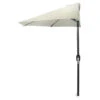 Natural Half-Round Market Patio Umbrella -Garden Oasis 810467272