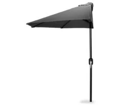 Jordan Manufacturing Half-Round Market Patio Umbrella -Garden Oasis 810467273 1