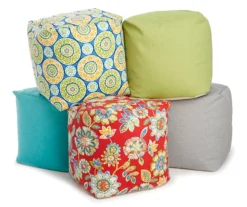 Jordan Manufacturing 18" Square Outdoor Pouf -Garden Oasis 810467531 810467533 810467535 810467536 810467538