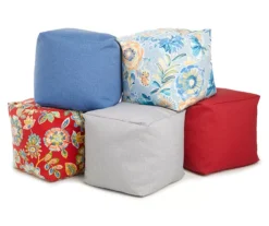 Jordan Manufacturing 15" Square Outdoor Pouf -Garden Oasis 810467541 810467543 810467544 810467545 810467546