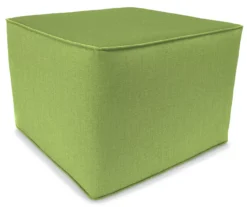 Jordan Manufacturing 20" Square Outdoor Pouf With Welt Trim -Garden Oasis 810467551
