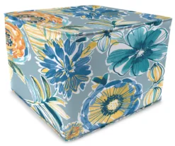 Jordan Manufacturing 20" Square Outdoor Pouf With Welt Trim -Garden Oasis 810467555