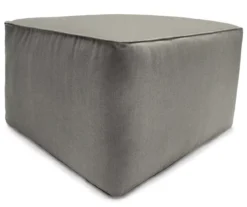 Jordan Manufacturing 18" Square Outdoor Pouf With Welt Trim -Garden Oasis 810467563