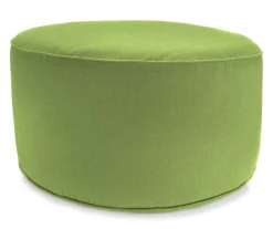 Jordan Manufacturing 18" Round Outdoor Pouf With Welt Trim -Garden Oasis 810467570