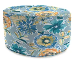 Jordan Manufacturing 18" Round Outdoor Pouf With Welt Trim -Garden Oasis 810467574