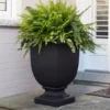 Augusta Black Tall Planter -Garden Oasis 810472982