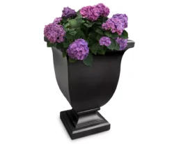 Augusta Black Tall Planter -Garden Oasis 810472982 2