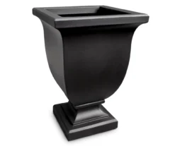 Augusta Black Tall Planter -Garden Oasis 810472982 3