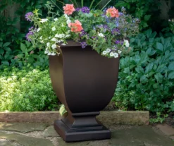 Augusta Espresso Tall Planter -Garden Oasis 810472983 1