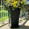 Georgian Black Tall Planter -Garden Oasis 810472986 5