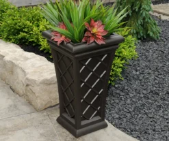 Georgian Espresso Tall Planter -Garden Oasis 810472987 2 1