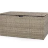 Gray 140-Gallon All-Weather Wicker Storage Deck Box -Garden Oasis 810477588 A0 1