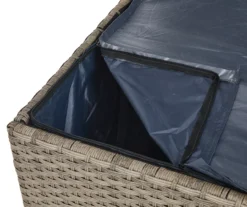 Gray 140-Gallon All-Weather Wicker Storage Deck Box -Garden Oasis 810477588 A0 7