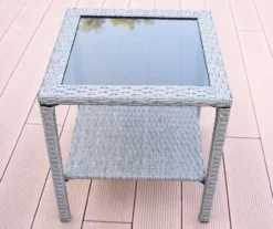 Mirabelle 3-Piece Cushioned Patio All-Weather Wicker Chat Set -Garden Oasis 810478137 7