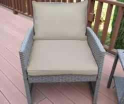 Mirabelle 3-Piece Cushioned Patio All-Weather Wicker Chat Set -Garden Oasis 810478140 1