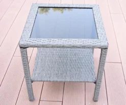 Mirabelle 3-Piece Cushioned Patio All-Weather Wicker Chat Set -Garden Oasis 810478140 5