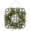 Hop & Cattail Wreath Basket Hanging Wall Decor -Garden Oasis 810484130