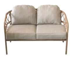 Aurora Pines All-Weather Wicker Cushioned Patio Loveseat