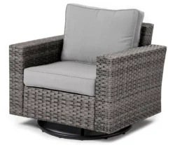 Broyhill Eagle Brooke All-Weather Wicker Swivel Cushioned Patio Glider -Garden Oasis 810498107