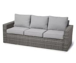 Broyhill Eagle Brooke All-Weather Wicker Cushioned Patio Sofa -Garden Oasis 810498108 1