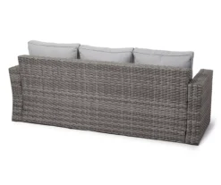 Broyhill Eagle Brooke All-Weather Wicker Cushioned Patio Sofa -Garden Oasis 810498108 2 1