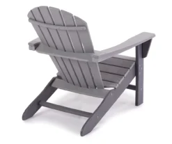 Wood-Look Outdoor Adirondack Chair -Garden Oasis 810500175 2 2