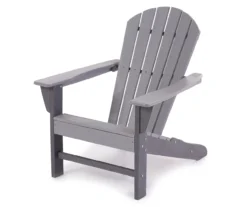 Wood-Look Outdoor Adirondack Chair -Garden Oasis 810500175 4