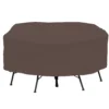 72" Mocha Heavy Duty Round Patio Set Cover -Garden Oasis 810503032