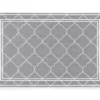 Wyndham Gray Quatrefoil Doormat, (24" X 36") -Garden Oasis 810504225 1