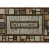Estate "Welcome" Squares Outdoor Doormat, (35" X 23") -Garden Oasis 810521935